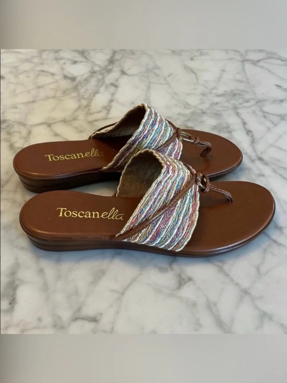 Toscanella Italy Women's Multicolor Sandals Size 6